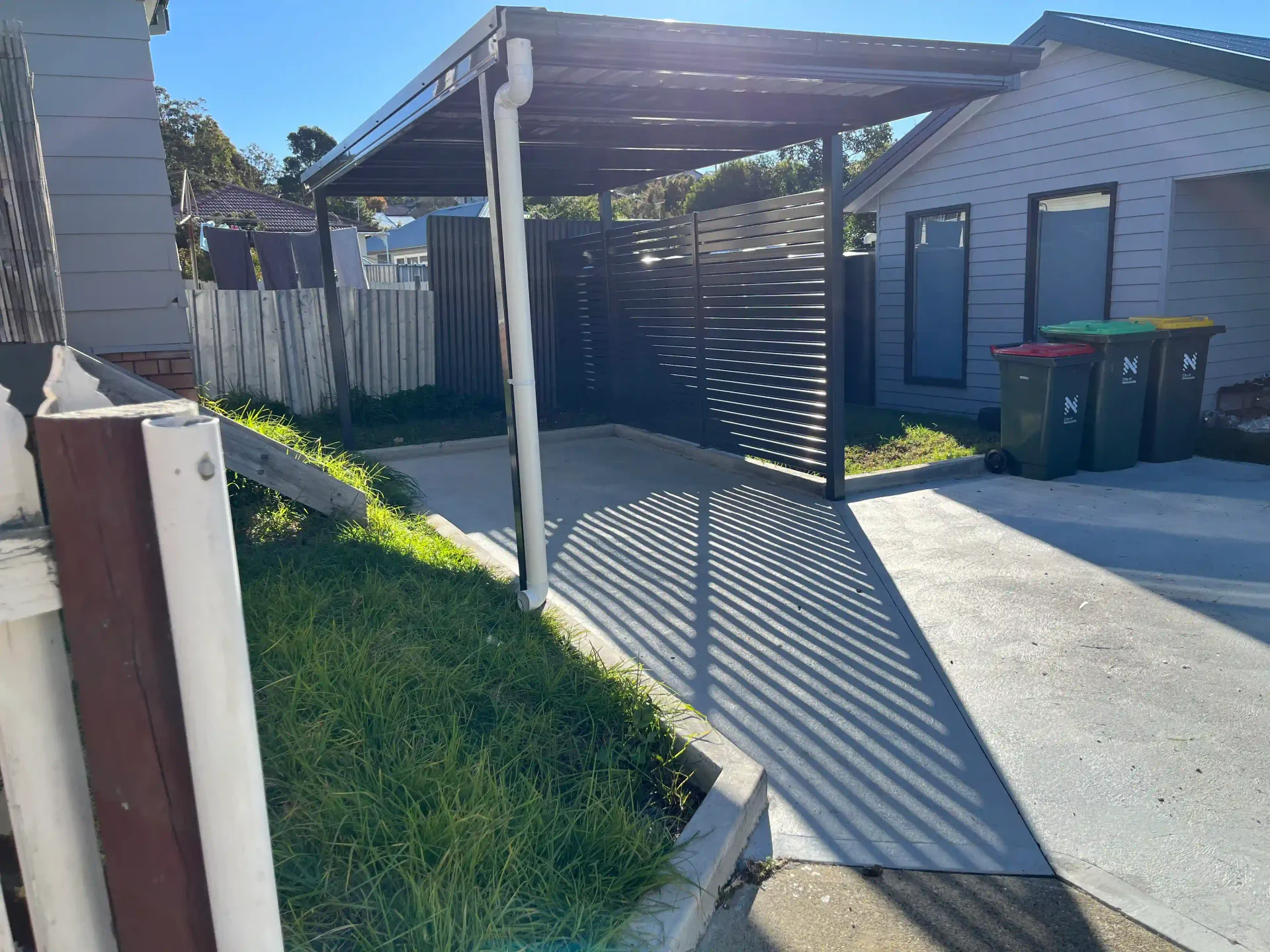 Composite patio deck built in Singleton