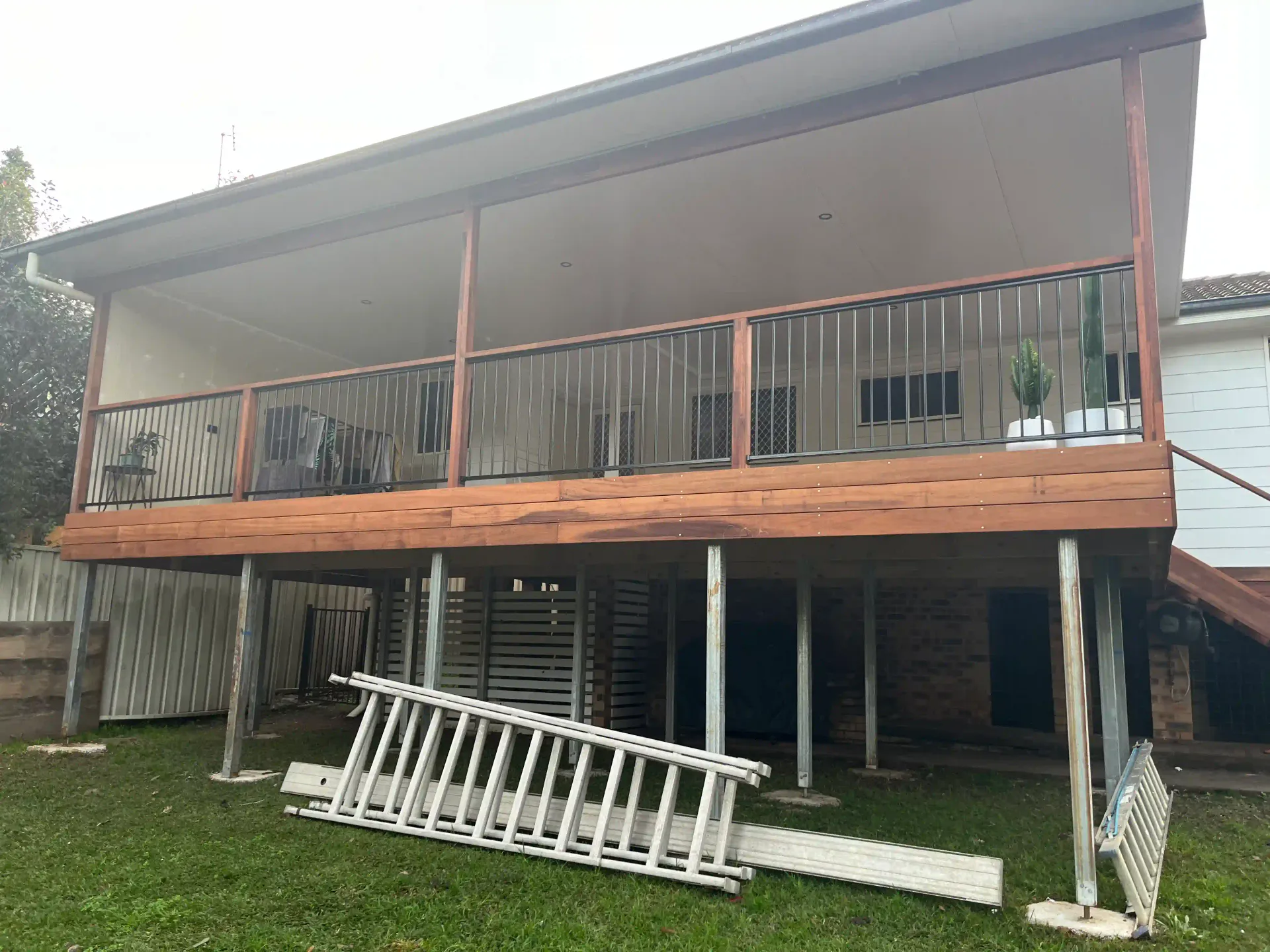 Elevated timber deck built in the Hunter