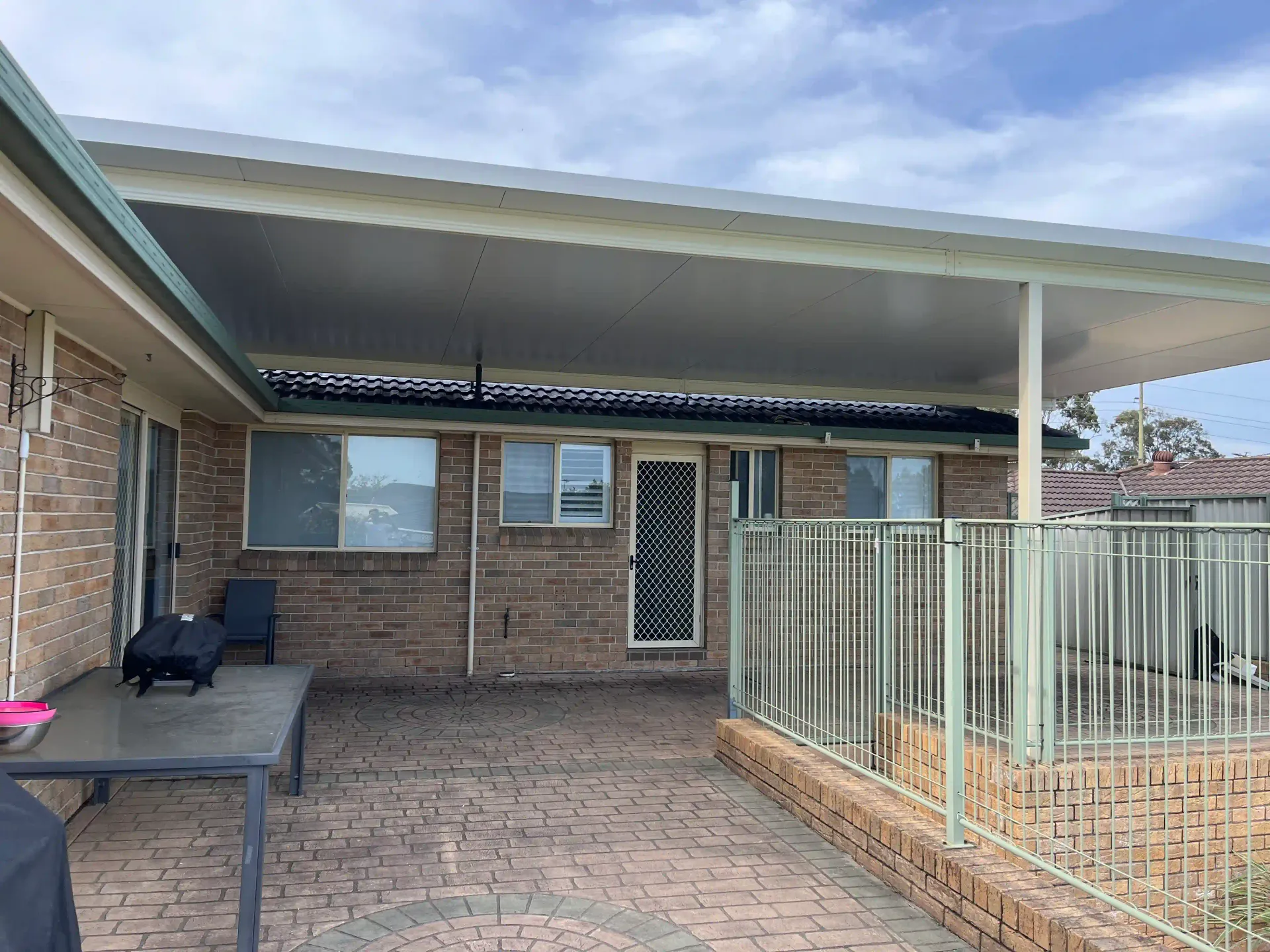 Colorbond carport built by Decking Newcastle