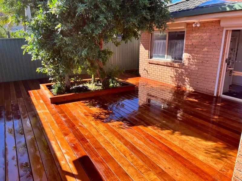 Timber deck built in Newcastle