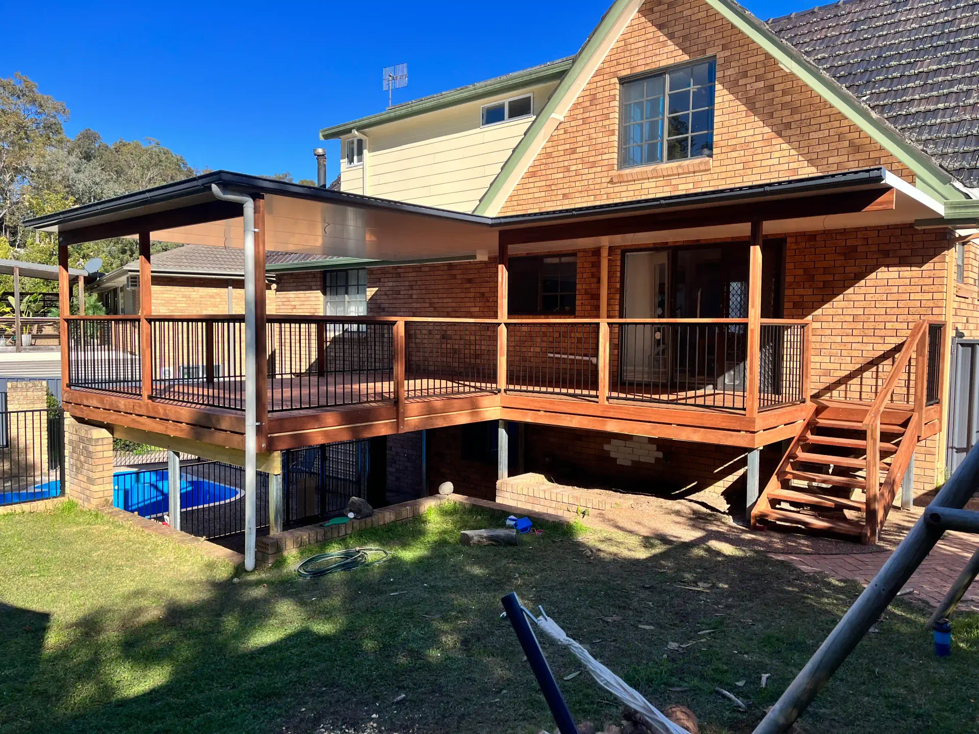 Timber deck on a home in Lake Macquarie