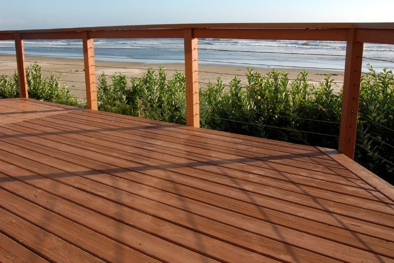 sea side wooden deck - nice place to relax