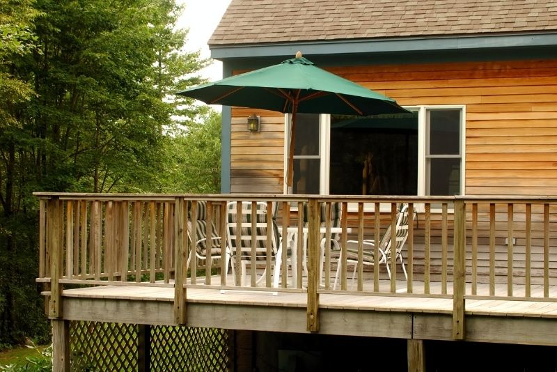 outdoor decking solution for outdoor space